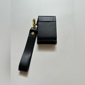 JNBY Black Leather Wristlet